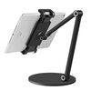 ErgoLine Support r&eacute;glable de tablette avec pied rond Aluminium