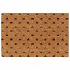 vidaXL Tapis de porte naturel 40x60 cm fibre de coco touffet&eacute;