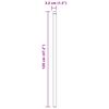vidaXL Poteau de cl&ocirc;ture. 2 pcs Vert 120 cm Acier peint par poudre