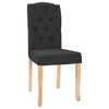 vidaXL Chaises &agrave; manger lot de 6 noir tissu
