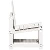 vidaXL Salon de jardin 3 pcs blanc bois massif de pin