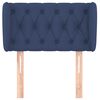 vidaXL T&ecirc;te de lit avec oreilles Bleu 83x23x78/88 cm Tissu