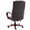 vidaXL Chaise de bureau Marron Cuir v&eacute;ritable