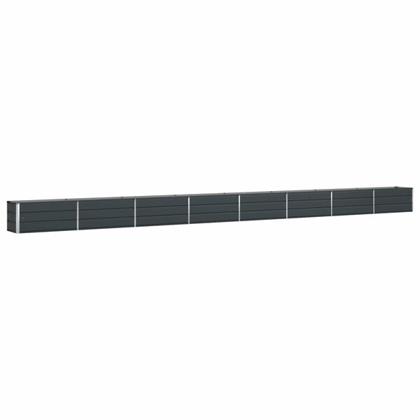 vidaXL Jardini&egrave;re Anthracite 480 x 50 x 45 cm Acier galvanis&eacute;