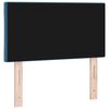 vidaXL Tête de Lit LED Géométrique Bleu foncé 80 cm Velours