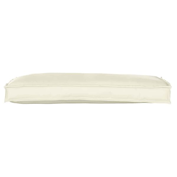 vidaXL Coussin pour banc de palette Cr&egrave;me 100 x 40 x 8 cm Tissu Oxford