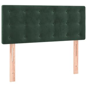 vidaXL T&ecirc;te de lit Vert fonc&eacute; 90x5x78/88 cm Velours