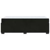 vidaXL Cadre de lit avec matelas Noir 100 x 200 cm tissu