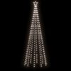 vidaXL Arbre de No&euml;l c&ocirc;ne 310 LED Blanc froid 100x300 cm