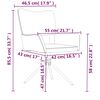 vidaXL Chaises pivotantes &agrave; manger lot de 2 Vert fonc&eacute; Velours