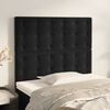 vidaXL T&ecirc;te de lit Noir 90x5x118/128 cm Velours