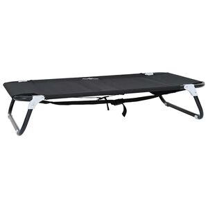 vidaXL Lit pour Chien 90 x 55 x 18 cm Acier Noir
