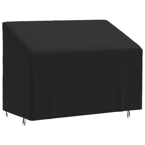 vidaXL Housse de banc 2 places noir 134x70x65/94 cm oxford 420D