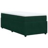 vidaXL Sommier &agrave; lattes de lit avec matelas Vert fonc&eacute; 90x190 cm
