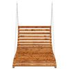 vidaXL Lit balançoire Bois courbé avec finition en teck 115x147x46 cm