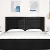 vidaXL T&ecirc;te de lit Noir 180 cm tissu