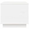 vidaXL Table basse Blanc 40x50x35 cm Bois massif de pin
