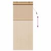 vidaXL Store enrouleur avec des rideaux Marron 80 x 220 cm Bambou