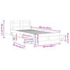 vidaXL Cadre de lit et t&ecirc;te de lit sans matelas sonoma gris 100x200 cm