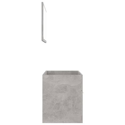 vidaXL Ensemble de meubles de salle de bain 2 pcs Gris béton