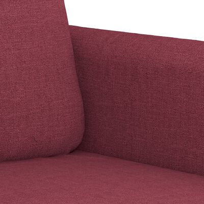 vidaXL Fauteuil Rouge bordeaux 60 cm Tissu