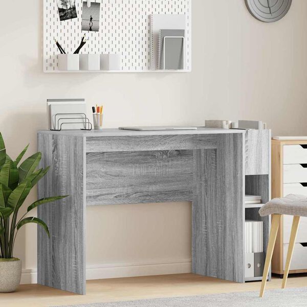 vidaXL Bureau Gris Sonoma 109 x 50 x 78 cm Bois d'ing&eacute;nierie