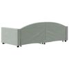 vidaXL Lit de jour avec lit gigogne gris clair 90x190 cm velours