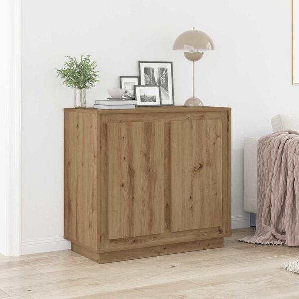 vidaXL Buffet Chêne artisanal 80 x 40 x 75 cm Bois d'ingénierie