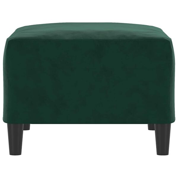 vidaXL Repose-pied Vert fonc&eacute; 70x55x41 cm Velours