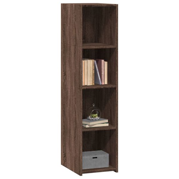 vidaXL Buffet ch&ecirc;ne marron 30x41x124 cm bois d'ing&eacute;nierie
