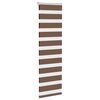 vidaXL Store z&egrave;bre marron 45x150 cm largeur du tissu 40,9 cm polyester