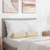 vidaXL Coussins d'accent 2 pcs Cr&egrave;me &Oslash; 15 x 40 cm tissu