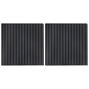 vidaXL Panneaux muraux 2 pcs Anthracite 60,5 x 60 cm