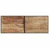 vidaXL Ensemble de bar 7 pcs bois de manguier brut massif et m&eacute;tal