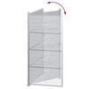 vidaXL Porte de Jardin Argenté 96 x 200 cm Acier inoxydable