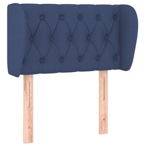 vidaXL T&ecirc;te de lit avec oreilles Bleu 83x23x78/88 cm Tissu