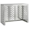 vidaXL Housse de climatiseur Argent 110 x 50 x 80 cm Acier galvanis&eacute;