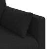 vidaXL Canap&eacute; Noir Dimensions globales: 139 x 78 x 80 cm (l x P x H)