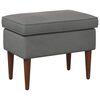 vidaXL Pouf Gris fonc&eacute; 55 x 35 x 41 cm Velours