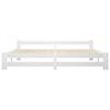vidaXL Cadre de lit sans matelas blanc bois massif de pin 200x200 cm