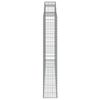 vidaXL Panier de gabions arqu&eacute; 300x30x180/200 cm Fer galvanis&eacute;