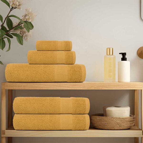 vidaXL Essuie-mains FROGN 4 pcs dor&eacute; 50x100 cm 360 g/m&sup2;