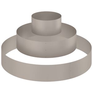 vidaXL Cache-pot de jardin Marron 120 x 120 x 20 cm Acier patin&eacute;