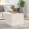 vidaXL Table basse Blanc 40x50x35 cm Bois massif de pin