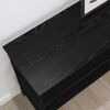 vidaXL Table console Ch&ecirc;ne noir 100 x 32 x 75 cm Bois d'ing&eacute;nierie