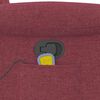 vidaXL Fauteuil de massage inclinable Rouge bordeaux Tissu