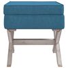 vidaXL Tabouret de rangement Bleu 45x45x49 cm Velours