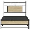 vidaXL Cadre de lit sans matelas ch&ecirc;ne sonoma 90x200 cm