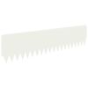 vidaXL Bordure de Pelouse 10 pc 103 x 25 cm Acier Blanc
