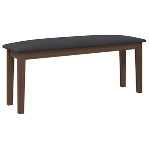 vidaXL Banc 110 cm blanc bois massif caoutchouc